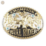 Boucle de ceinture Bull Rider, style western authentique