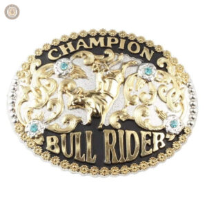 Boucle de ceinture Bull Rider, style western authentique