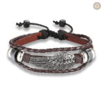 Bracelet au design Aile d'Aigle, parfait pour les passionnés de Western