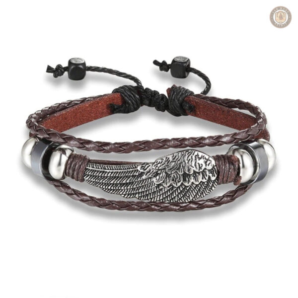 Bracelet au design Aile d'Aigle, parfait pour les passionnés de Western