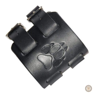Bracelet en cuir pour homme avec motif ours