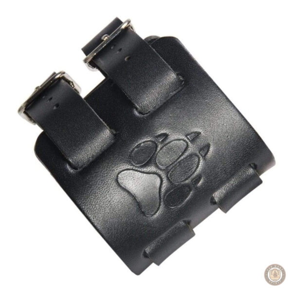 Bracelet en cuir pour homme avec motif ours