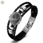 Bracelet inspiré du poker, design unique pour un look Western distinctif