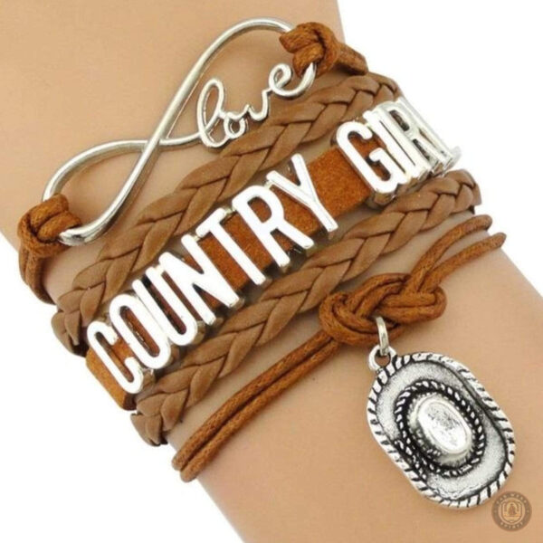 Bracelet Western pour filles, style country chic