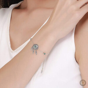 Bracelet argenté au style western pour femme, accessoire tendance