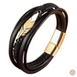 Bracelet Western pour homme en cuir authentique