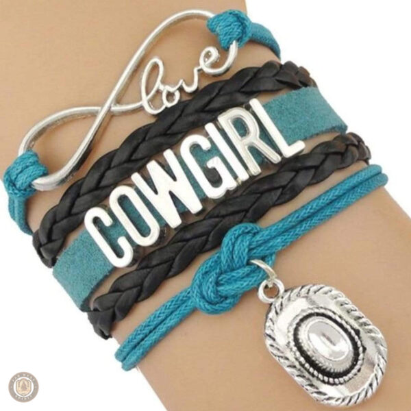 Bracelet Western avec motifs inspirés de la culture cowgirl