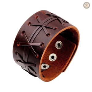 Bracelet cuir style western, élégant et robuste