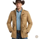 Cache-poussière Western pour homme, style cowboy élégant