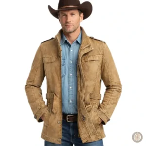 Cache-poussière Western pour homme, style cowboy élégant