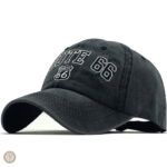 Casquette cowboy avec logo Route 66, look vintage