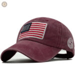Casquette tendance avec motif inspiré des États-Unis pour homme