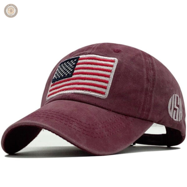 Casquette tendance avec motif inspiré des États-Unis pour homme
