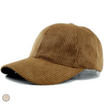 Casquette cowboy en velours marron élégant