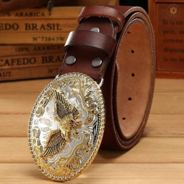 Boucle de ceinture style cowboy, design unique