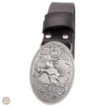 Boucle ornée style western, ceinture féminine