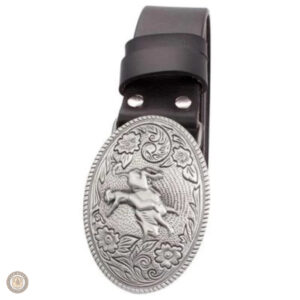 Boucle ornée style western, ceinture féminine