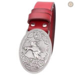 Ceinture en cuir, design rodéo pour femmes
