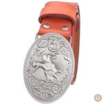 Élégante ceinture western, boucle décorative