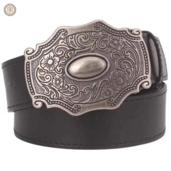 Boucle de ceinture ornée, design western féminin