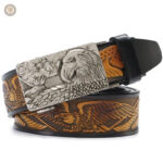 Ceinture Boucle Western en Cuir