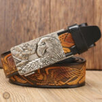 Ceinture en cuir pour un look western élégant