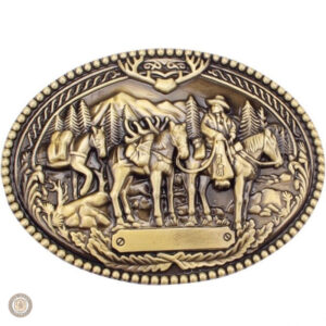 Boucle de ceinture western dorée élégante et stylée