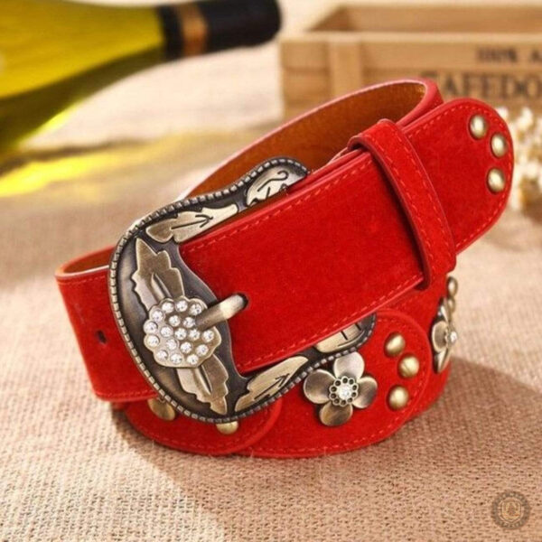 Ceinture en cuir pour un look western féminin