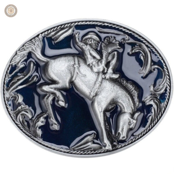 Boucle de ceinture western avec motif cheval