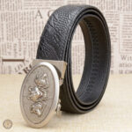 Ceinture en cuir avec boucle western