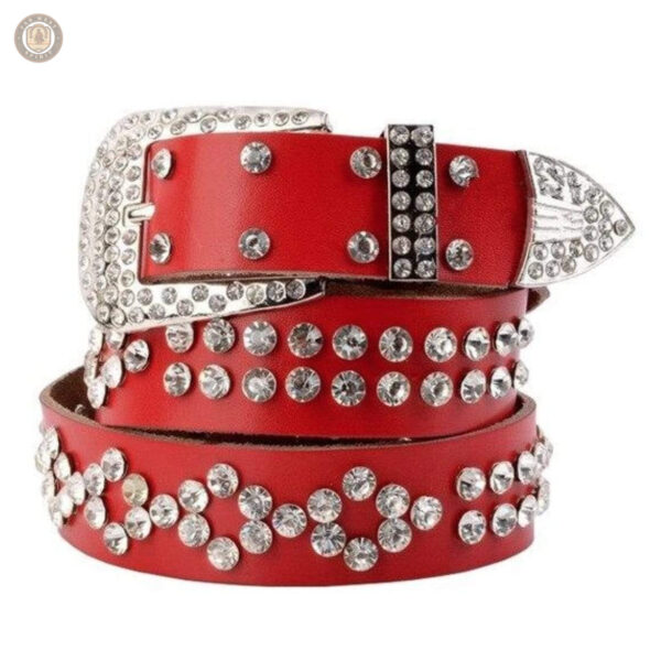 Ceinture femme avec détails scintillants