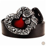 Ceinture femme style western en cuir élégant