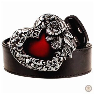 Ceinture femme style western en cuir élégant