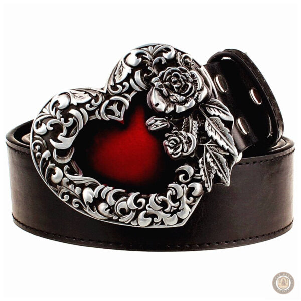 Ceinture femme style western en cuir élégant
