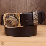 Ceinture Country noire en cuir pour look authentique
