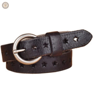 Ceinture western avec motifs d'étoiles pour femme