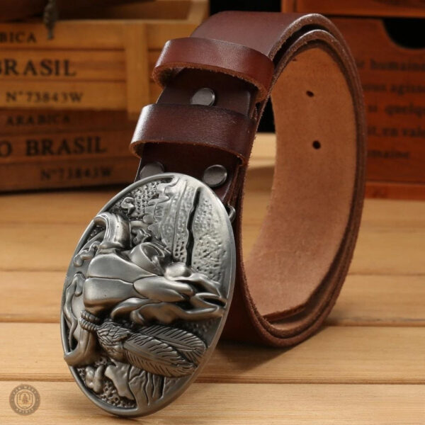 Accessoire de mode western, ceinture homme unique