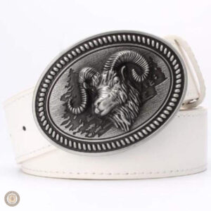 Accessoire western féminin : ceinture avec design Bélier