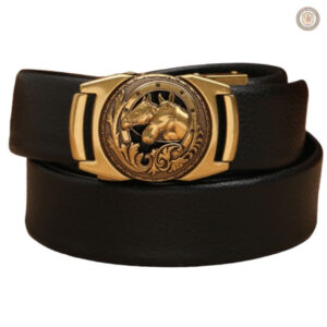 Ceinture Cowboy Homme en cuir marron