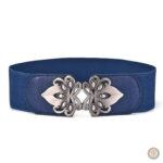 Ceinture cowboy avec finition rouge et double boucle