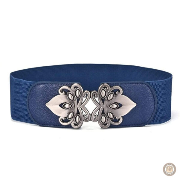 Ceinture cowboy avec finition rouge et double boucle