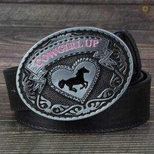 Ceinture en cuir pour femmes, look cowgirl moderne