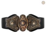Ceinture cowboy large en cuir pour un style authentique