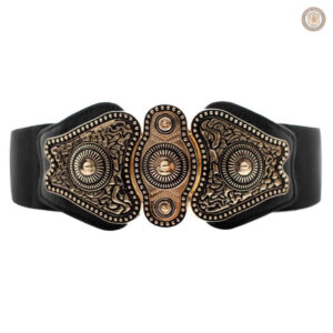 Ceinture cowboy large en cuir pour un style authentique