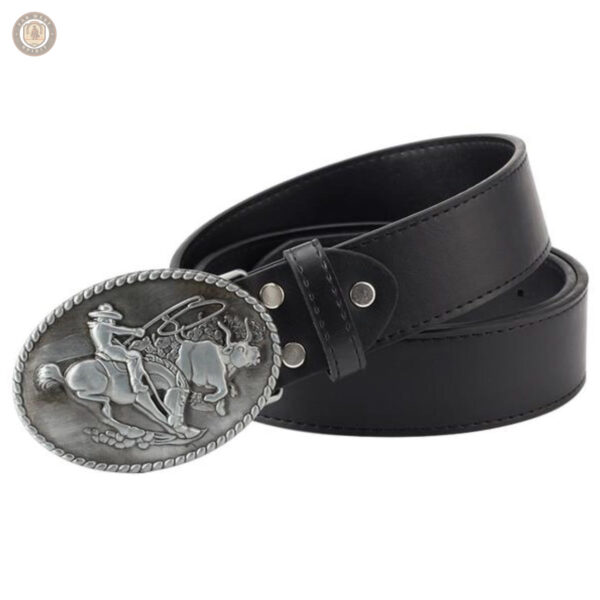 Ceinture cowboy Rodéo en cuir authentique