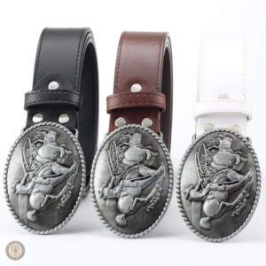 Accessoire de mode western, ceinture cowboy pour homme