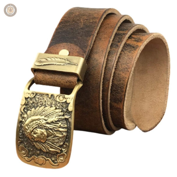 Ceinture cowboy avec motif indien élégant