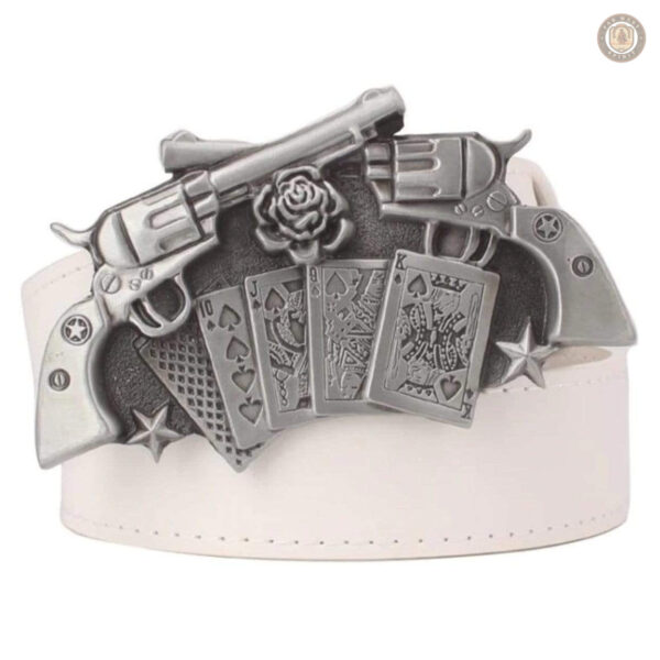 Accessoire western, ceinture avec détails de revolvers