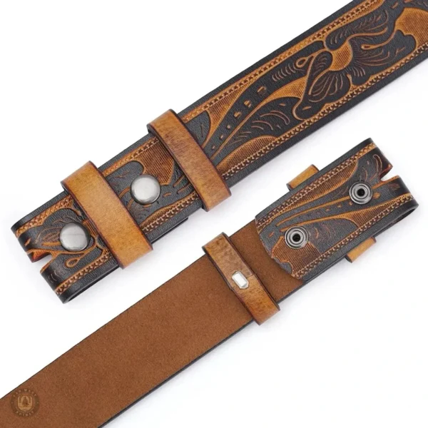 Ceinture sans boucle pour un style western authentique