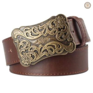 Ceinture Western Cowboy en cuir authentique